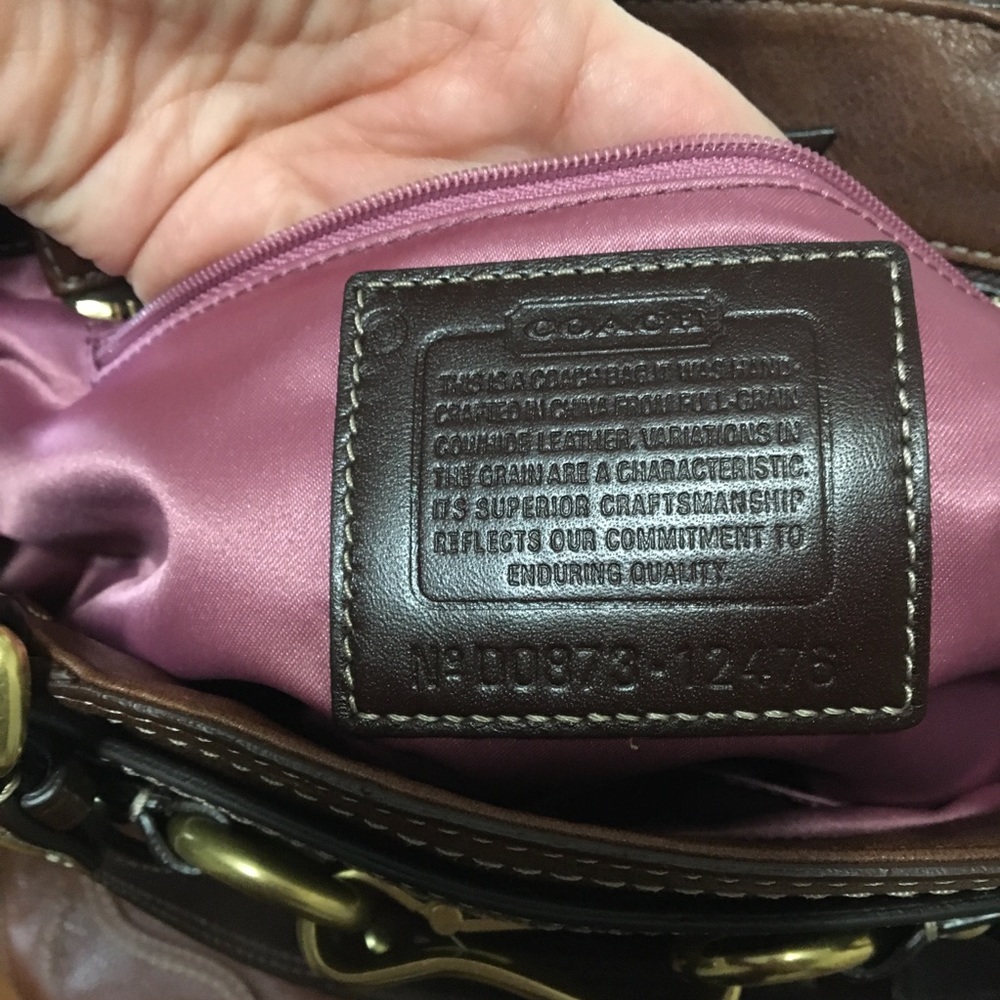 COACH Hampton Carryall - Cognac/Dark Brown Leather - Picture 4 of 4